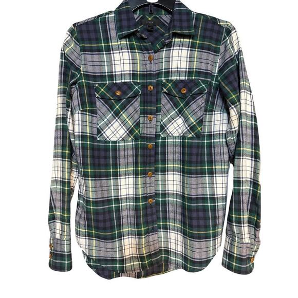 JCREW Tops - JCREW PLAID COTTON SHIRT